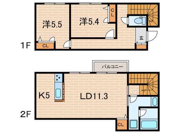 あしや東山荘の物件間取画像